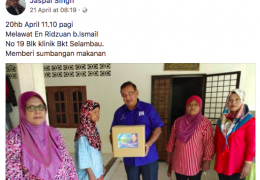 For repeated bribing and treating of voters in Bukit Selambau, Kedah. In house to house visits, he gave out food, essentials and money to voters.